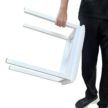 uşaq mətbəx: Ağ rəngli kompakt masa - Minimalist dizayn: düzbucaqlı masaüstü — 2