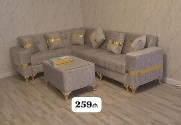 2 ci əl divan: Künc divan, Qonaq otağı üçün, Açılmayan — 1