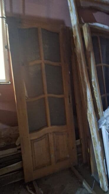 Декоративные панели для стен: Taxta otaq qapıları və qutu dəsti - Material: kütük taxta (təbii — 3