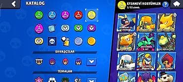 Видеоигры и приставки: Brawl stars hesabıdı 26k kupası var 43 ender kostüm,33süper ender — 6