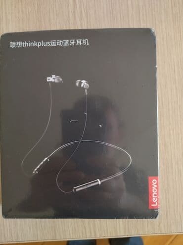 qulaqcıq bluetooth: Yeni Simsiz (Bluetooth) Qulaqcıqlar, Lenovo, rəng - Qara — 2