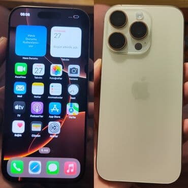 IPhone 16 Pro, 128 GB, Qızılı, Face ID