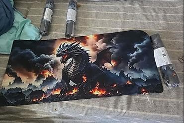 Masaüstü kompüterlər və komponentlər: Məhsul: Böyük ölçülü oyun masasüstü mousepad – “Əjdaha” dizaynı - — 3