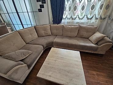 Künc divan dəsti,bazalı,acılan - Forması: L formalı, yumru bucaq — 3