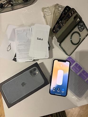 iphone 11 pro max ikinci el: IPhone 11 Pro, 256 GB, Matte Midnight Green, Face ID — 2