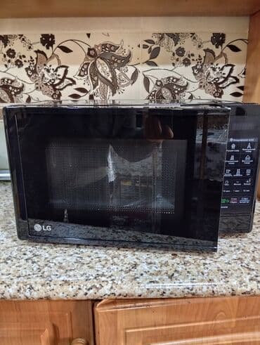 Mikrodalğalı soba LG, Ayrıca dayanan, Mikrodalğalar ilə, rəng - Qara