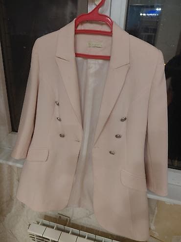 hərf: Qadın blazer jaket - Rəng: açıq pudra/şaftalı tonları - Model: iki — 2