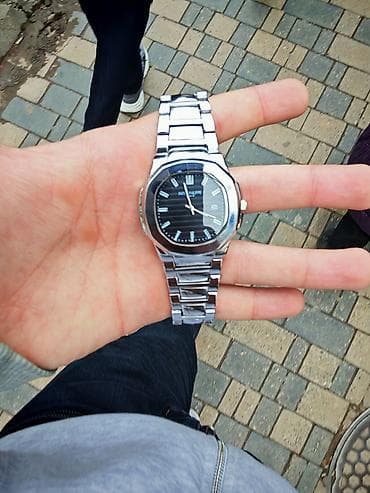 oglan qolbaqlari: Qol saatı, Patek Phillipe, rəng - Gümüşü — 1