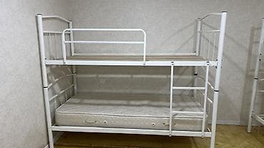 İkimərtəbəli uşaq çarpayıları: Oğlan və qız üçün, Yeni, Çarpayı, Matras ilə, Siyirməsiz, Dəmir — 3