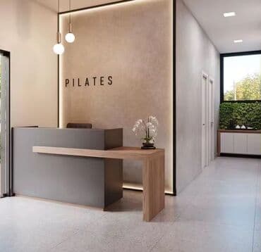 Sifarişlə ofis oturacaqları: Resepsiyon masası – müasir ofis və xidmət məkanları üçün - Dizayn — 1