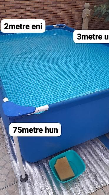 baseyn satilir: Me2.3.75 olculu hovuz satilir‼️120 azn Sumqayit Aysel banutal karkaslı — 1