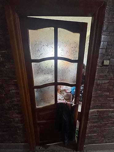 otag gapisi: Şüşəli taxta otaq qapıları - Material: möhkəm təbii ağac, laklanmış — 4