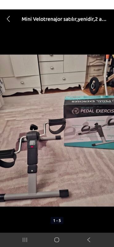 ayaq ustu saat: Portativ mini velotrenajor evdə və ya ofisdə məşq etmək üçün ideal — 1
