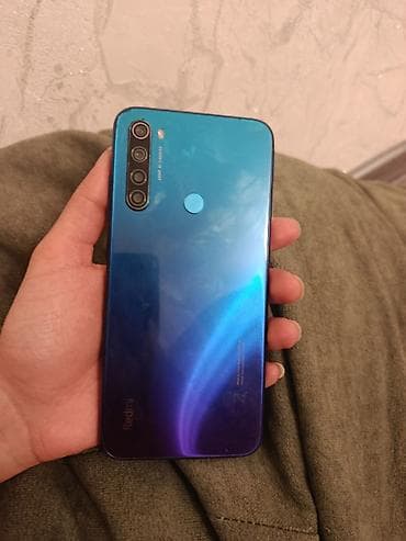 qiz telefonlari: Redmi Note 8, 64 GB, rəng - Göy, Sensor, Barmaq izi, İki sim kartlı — 1