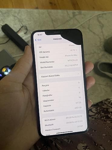 iphone 15 ikinci el: IPhone Xs Max, 64 GB, Qızılı, Face ID — 3