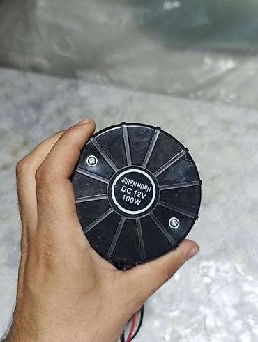 avto soyuducular: 12V 100W sirena sistemi - Güclü megafon tipli səs gücləndirici: DC — 2