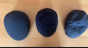 kişi üçün yun şap şaplar: Kişi şlyapaları – 3 ədəd klassik model - Növlər: 1) Düz kasket — 2