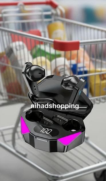 Karaoke: TWS simsiz qulaqlıq – gamer tipli dizayn Xüsusiyyətlər: - Tam simsiz — 1