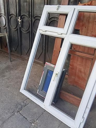 lalafo plastik qapi pencere: İşlənmiş İkiqat şüşə paketi Plastik pəncərə, Еni: 129 sm, Uzunluğu: 135 sm — 7