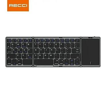 komputer notebook: RECCI qatlanan Bluetooth klaviatura + touchpad - Üçpanelli qatlanan — 4