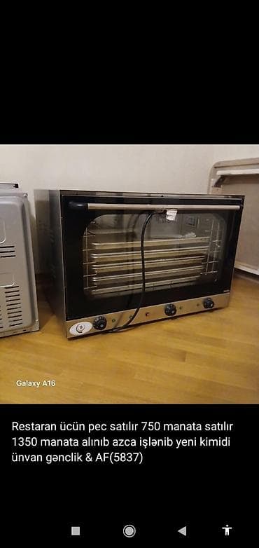 qurasdirilan soba: Restoran ucun peç satilir. 1350 manata alinib. Azca iwlenib, yeni — 1