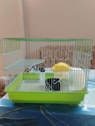 it üçün qəfəs: Quş qəfəsi dəsti - Material: metaldan tel karkas, möhkəm plastik — 2