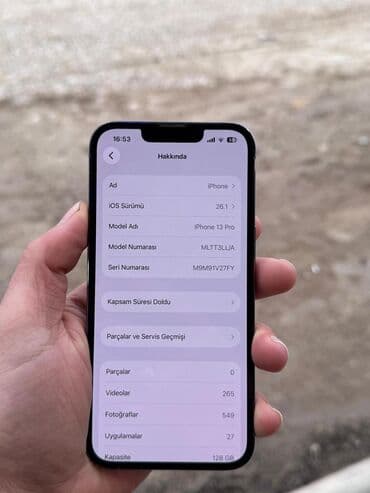 apple 13 pro ikinci el: IPhone 13 Pro, 128 GB, Simsiz şarj, Face ID — 1