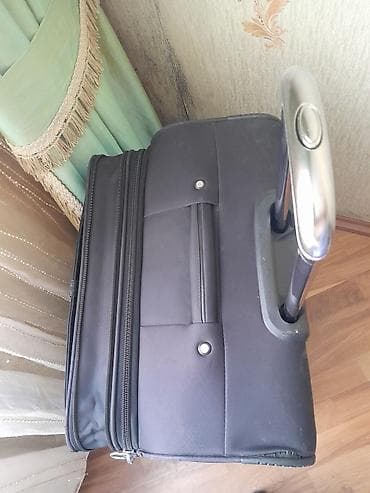 İdman çantaları: Böyük ölçülü təkərli səyahət çantası – qara rəng - Yumşaq tekstil — 3