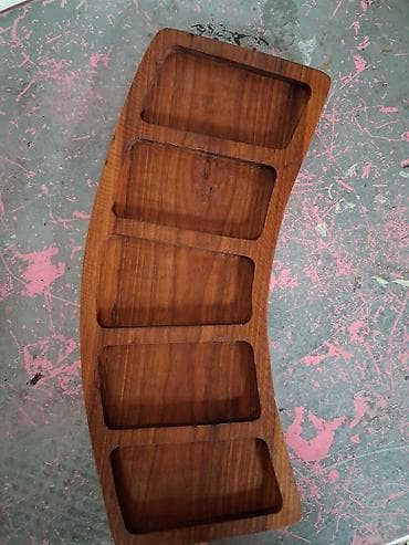 can eti nedir: Taxta çoxbölməli servis lövhəsi - Material: bərk ağac (təbii ağac — 1