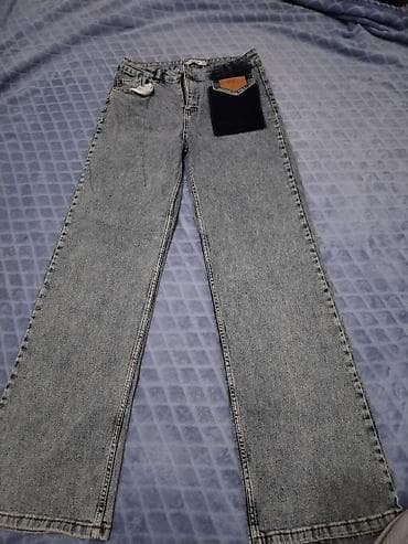 topdan saat: Qadın geyimləri dəsti - Boz rəngli, açıq yuyulmuş effekti olan düz — 1