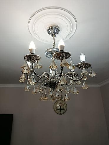 stol lampası: Çılçıraq, 6 lampa, Metal — 3