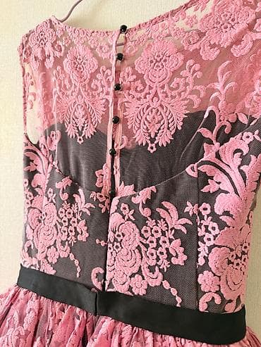 gupurlu donlar: Özəl Tikilib - Rəng: çəhrayı krujeva üst qat, tünd astar - Model — 6