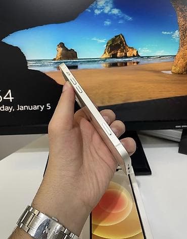 ikinci el macbook: IPhone 12, 128 GB, Ağ, Zəmanət, Kredit, Simsiz şarj — 2