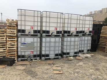 купить пластиковый бак для воды: 1 tonluq plastik cənlər. Tam işlək vəziyyətdədir. Qiymət razılaşma — 1