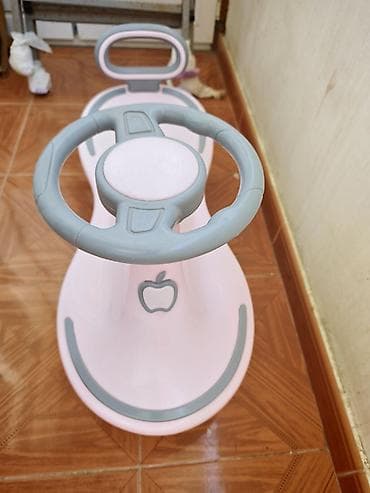 Oyuncaqlar: Uşaq skuter-maşını (twist car) – pastel çəhrayı və boz rəngdə — 1