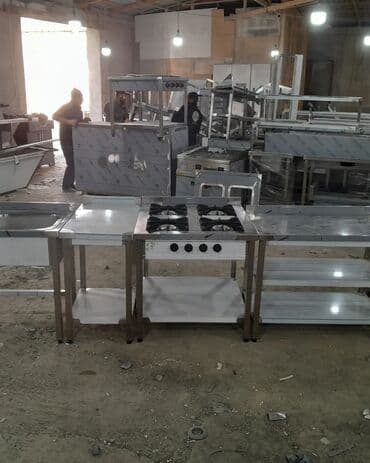 ikinci əl vitrin soyuducu: Resdoran kafe ücün paslamaz stelaj herölcüde hazrlaması — 2