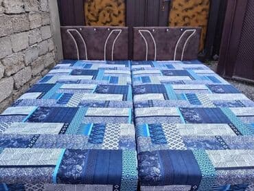 Təzə çarpayılar. 1 nəfərlik çarpayılar 60 manat. 2 nəfərlik taxt 110