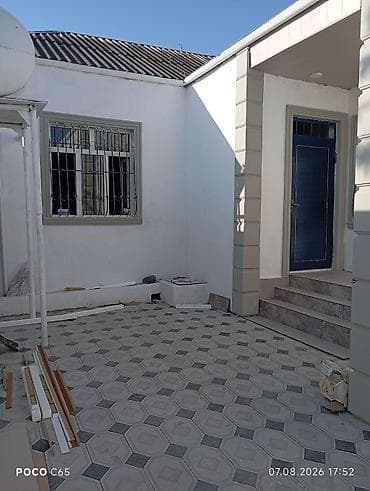 modern evler: Makler yazmasin emircanda 3 otaqli heyet evi satılır ev kursuludu — 1