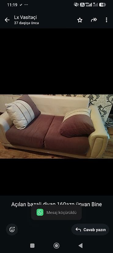 Açılan bazali divan 160azn ünvan Bine sovxoz kod2416 (Lx) — 1
