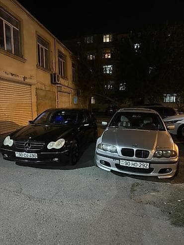 bmw e39 arxa stop: BMW 3 Seriyası E46 sedan (gümüşü rəng) 1998 Mercedes w203 3.2 2003 — 1