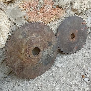 İri ölçülü dairəvi mişar diskləri (2 ədəd) - Material: qalın, möhkəm