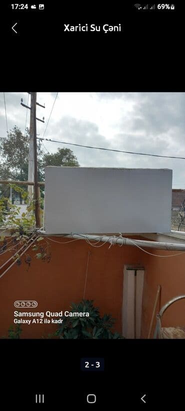 bak su çəni: Bak, Metal, 2000 l l, İşlənmiş, Ünvandan götürmə — 2