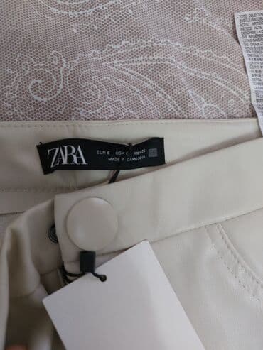 i̇talya istehsalı olan qadın şubaları: Şalvar, Zara, S, rəng - Bej — 3