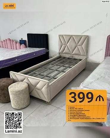 Məhsul: Tək nəfərlik çarpayılar (90×200 sm) Xüsusiyyətlər: - Ölçü: 90 — 2