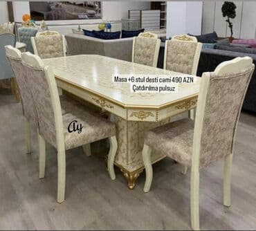 стол кухонный: Прямоугольный стол, Для гостиной, C гарантией — 4