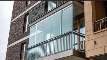 ремонт в стиле лофт: Cam balkon, foto sell qapılar, duş kabinə pvc qapı pəncərə sürmə — 8