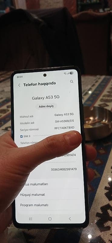 en ucuz telfonlar: Samsung Galaxy A52, 128 GB, rəng - Qara, Sensor, Barmaq izi, İki sim kartlı — 5