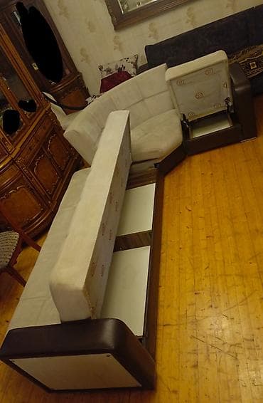 carpayı divan: İşlənmiş, Künc divan, Kreslo, Divan, Bazalı, Açılan — 3