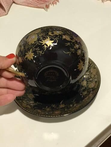 gence qab qacaq: Çay dəsti, rəng - Qara, 6 nəfərlik, Türkiyə — 2