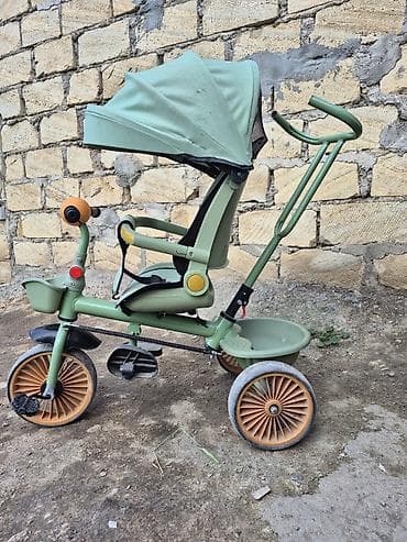 Uşaq üçtəkərli velosipedi (trike) – yaşıl rəng Xüsusiyyətlər: -